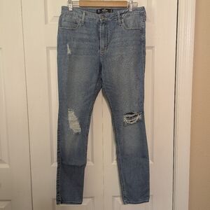 Hollister Women's High Rise Super Skinny Jeans 13R W31 L28 Soft Stretch